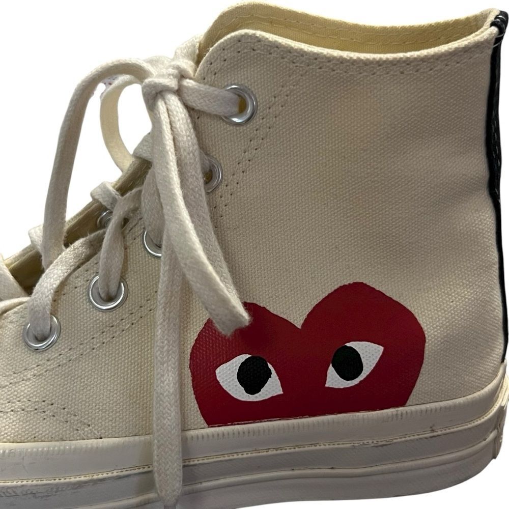 Converse x Comme des Garcons PLAY Chuck 70 High Top Sneaker Mens 4 Womens 6 - Picture 4 of 10
